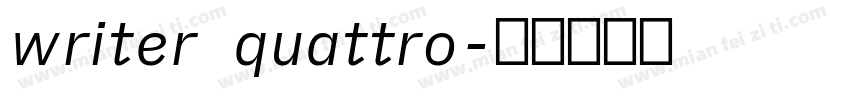 writer quattro字体转换